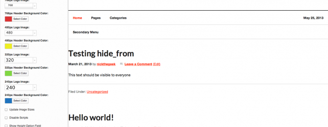 Genesis Responsive Header Customizer Update